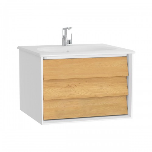 Vitra Frame lavabo dolabı, tek çekmeceli, etajerli lavabolu, 60 cm